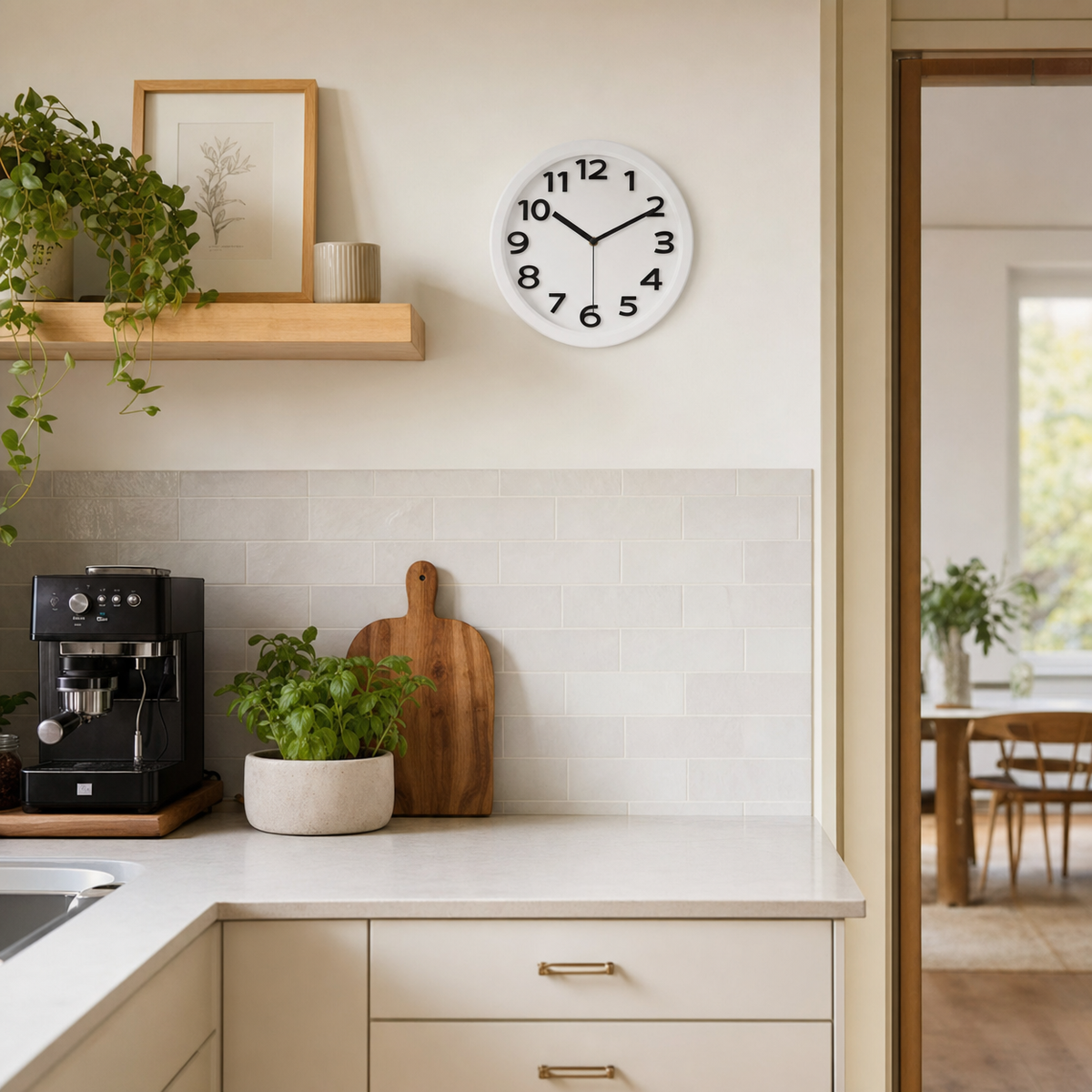 Minimalist Silent Wall Clock Easy Read