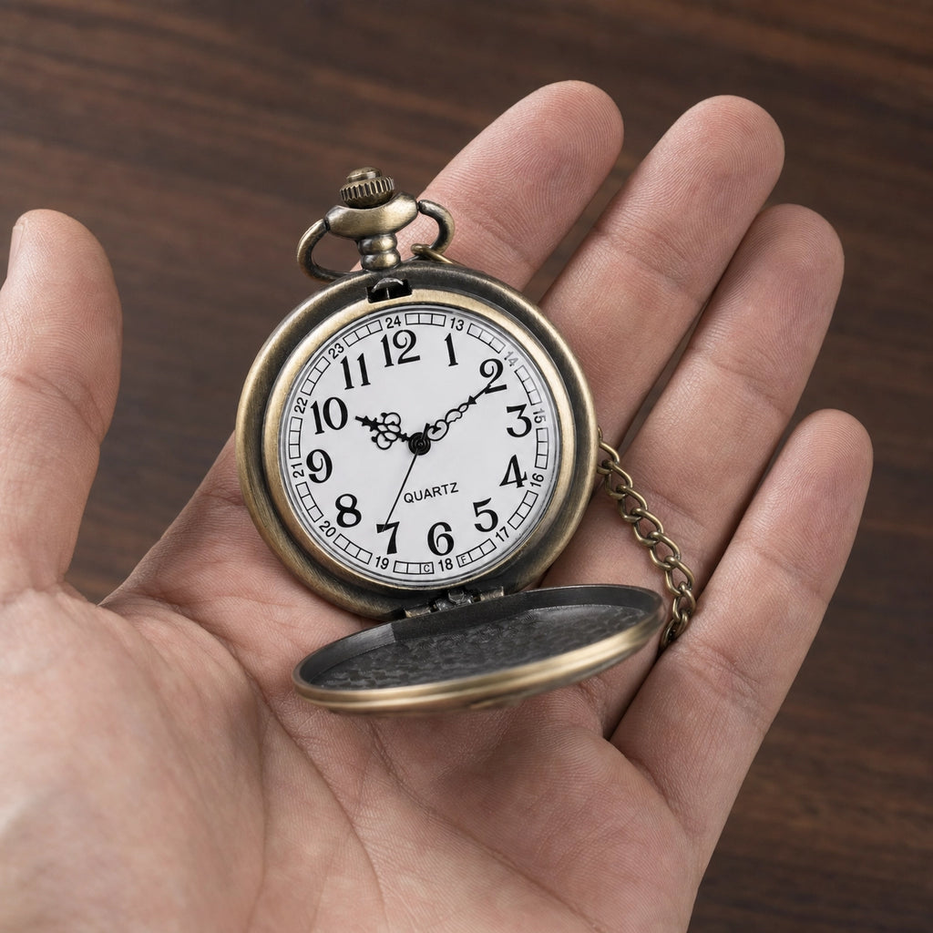 Skeleton Dragon Pocket Watch