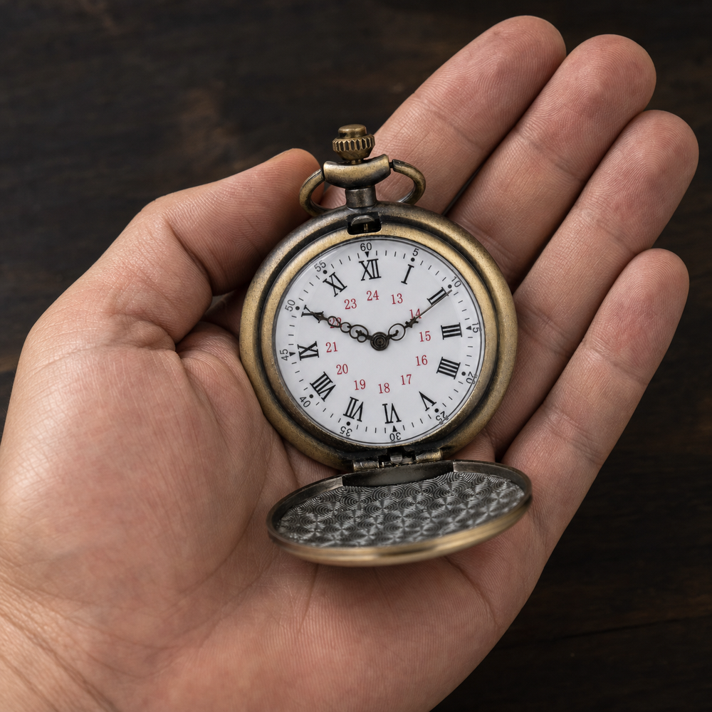 Vintage Skeleton Pocket Watch Movement