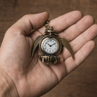 Winged Open Face Pocket Watch