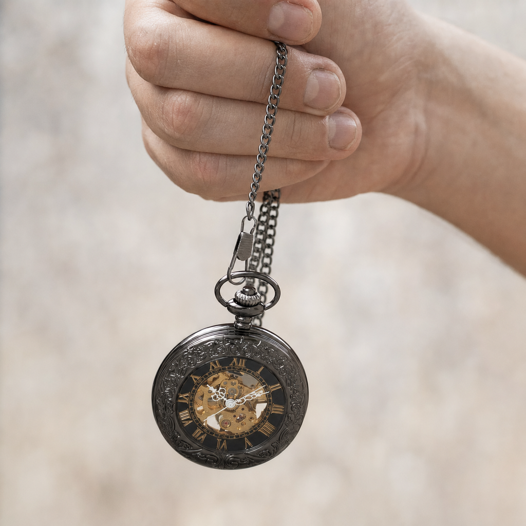 Vintage Pocket Watch Roman Numerals