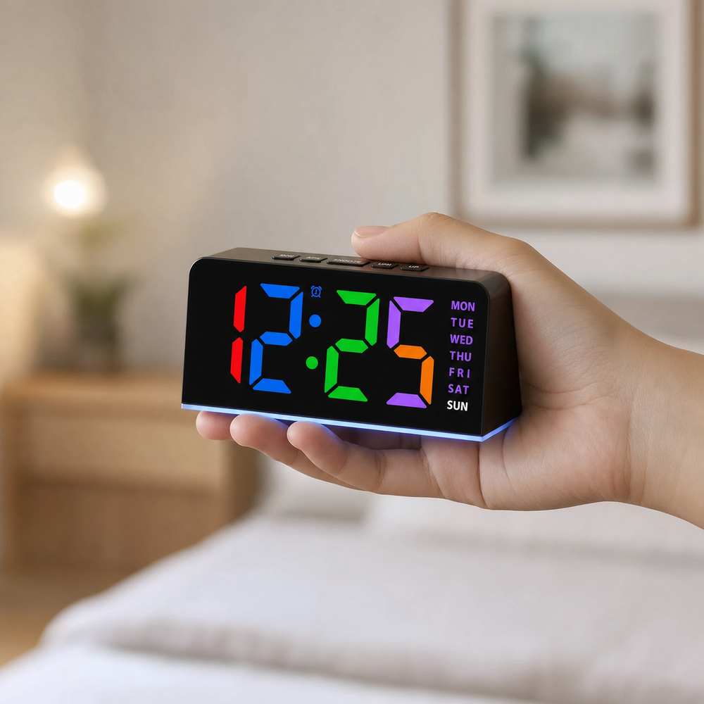 RGB Digital Alarm Clock Ambient Light