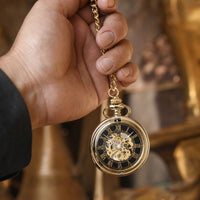 Vintage Skeleton Mechanical Pocket Watch