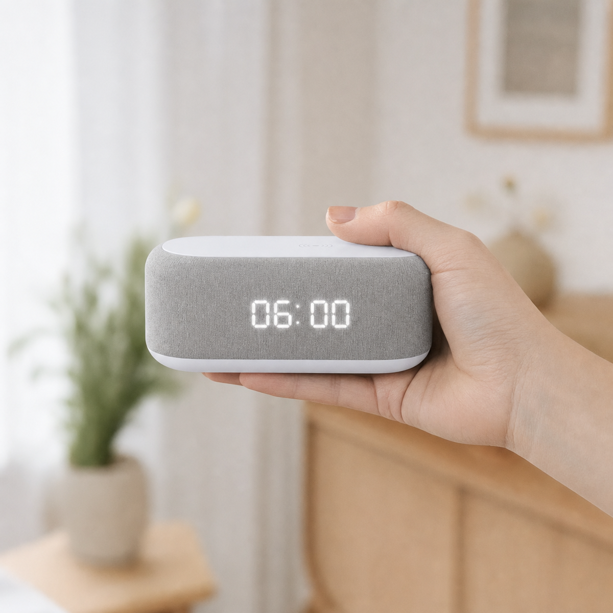 Alarm Clock Wireless Charging Digital Display