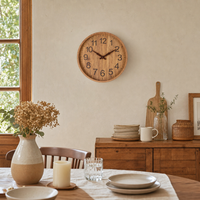 Modern Wooden Wall Clock Easy Read