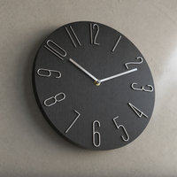Wall Clock Modern Stylized Numbers