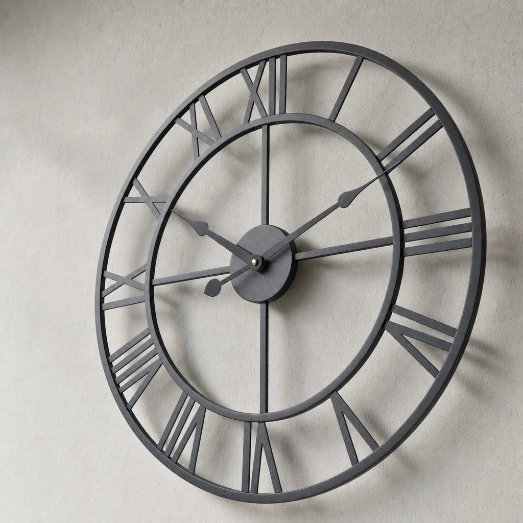 Large Skeleton Roman Wall Clock