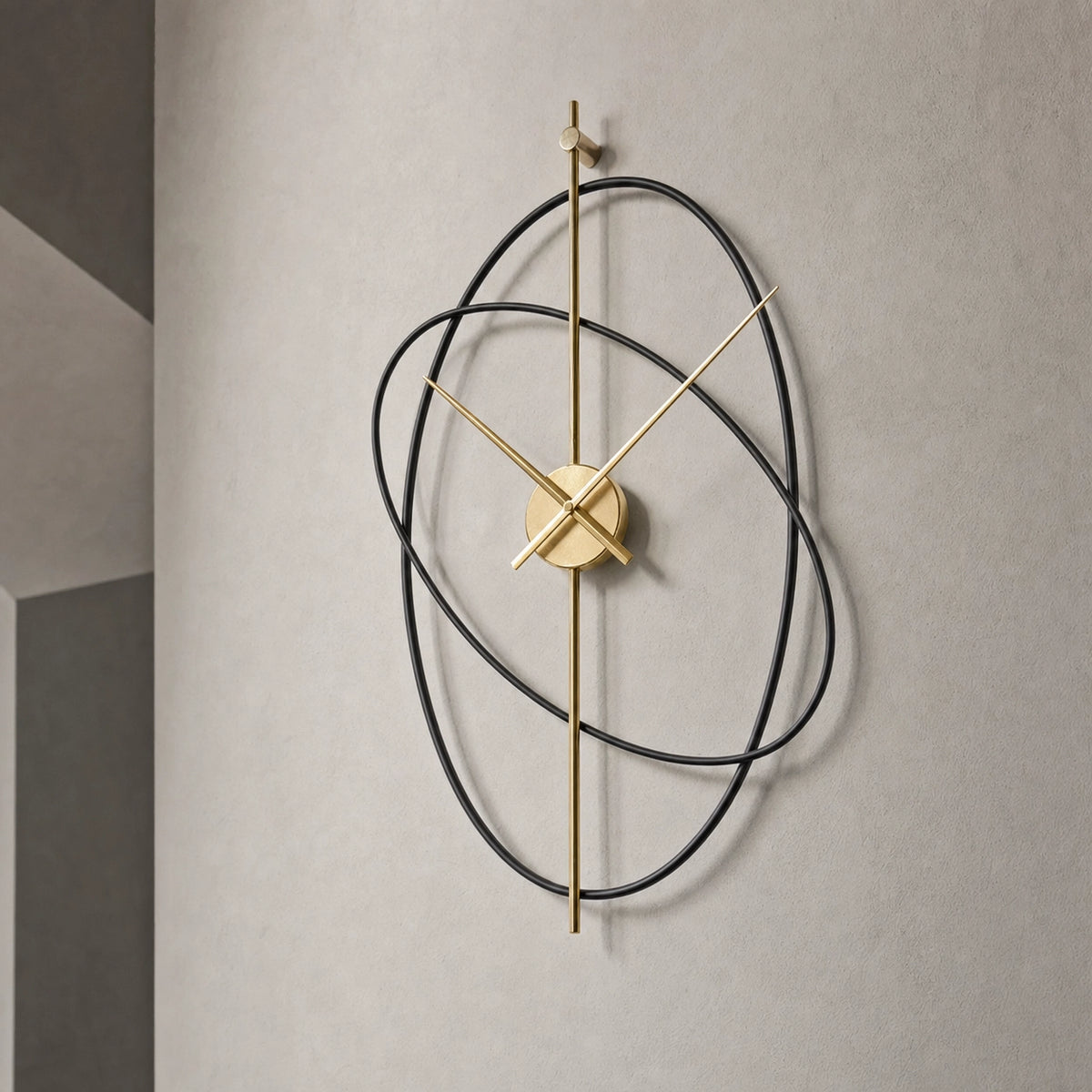 Modern Rings Design Wall Clock Silent