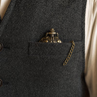 Winged Open Face Pocket Watch