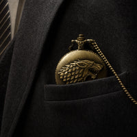 Vintage Engraved Pocket Watch For Men