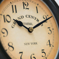 Industrial Station Wall Clock Roman Numerals
