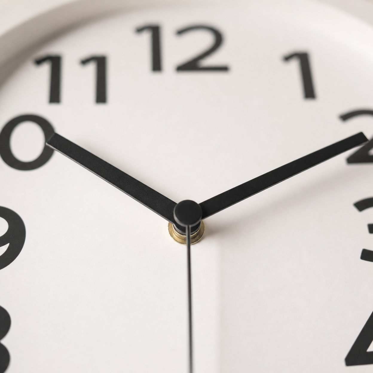 Minimalist Silent Wall Clock Easy Read