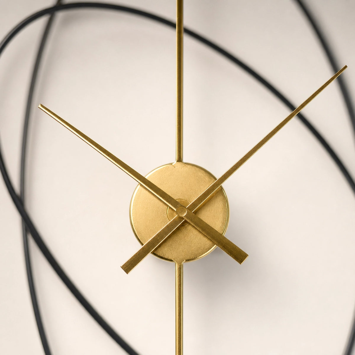 Modern Rings Design Wall Clock Silent