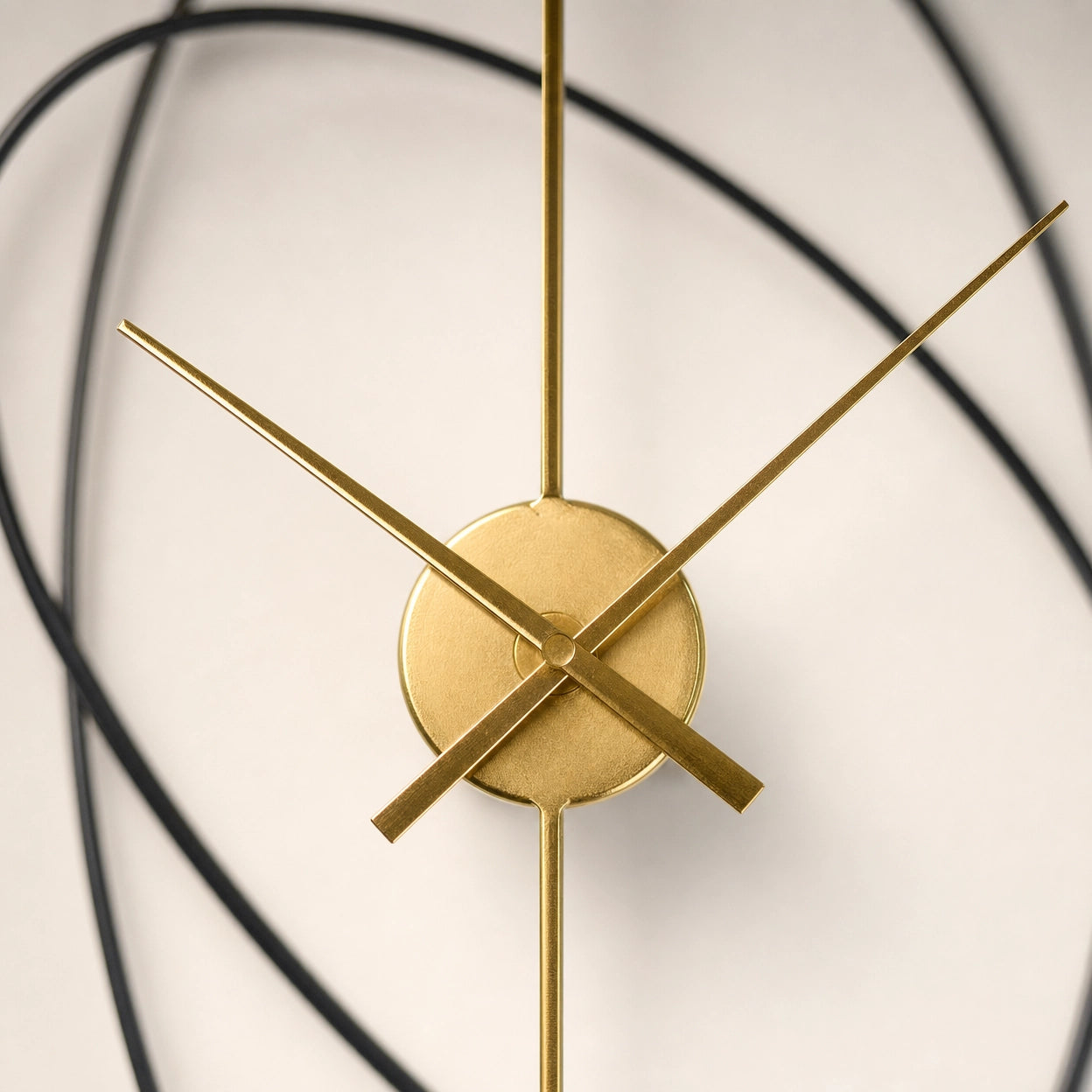 Modern Rings Design Wall Clock Silent