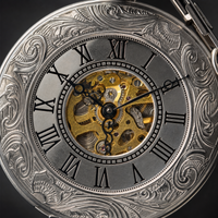 Half Hunter Mechanical Pocket Watch