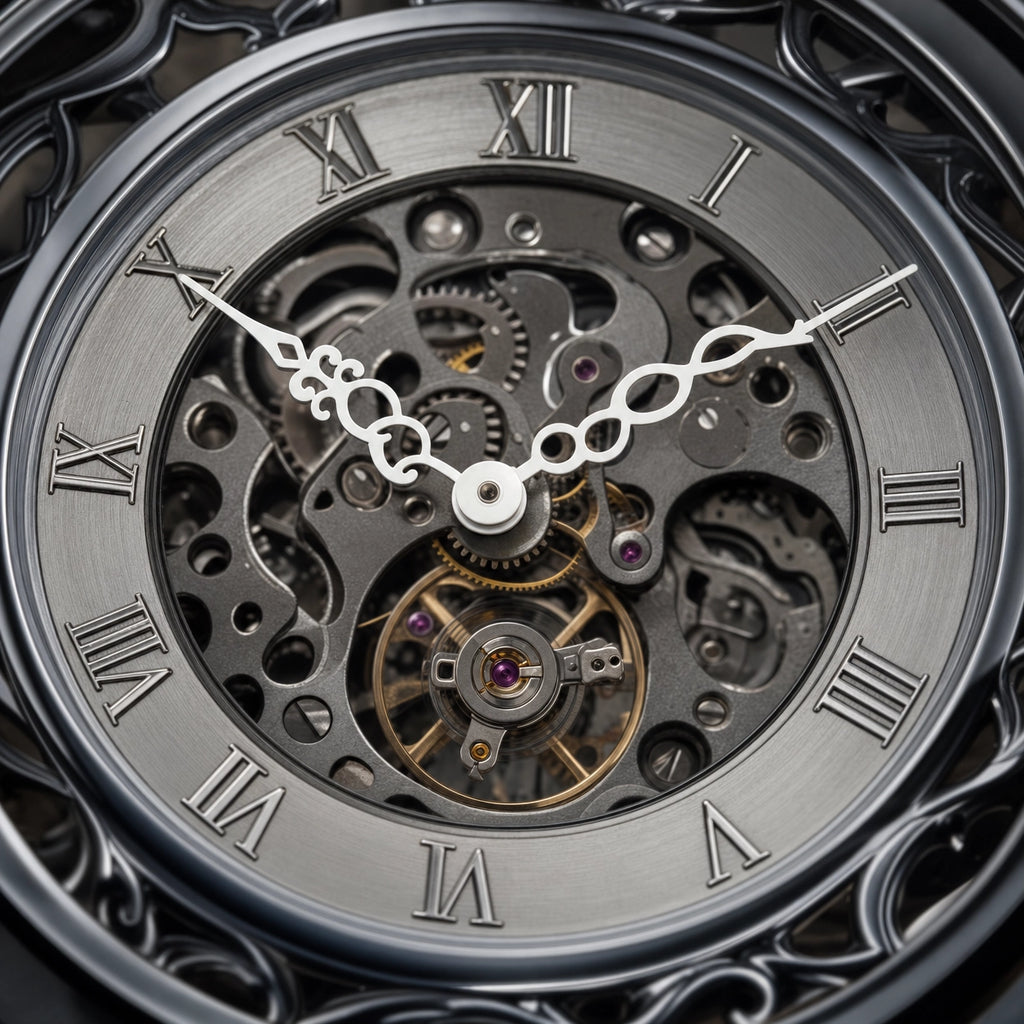 Skeleton Mechanical Pocket Watch