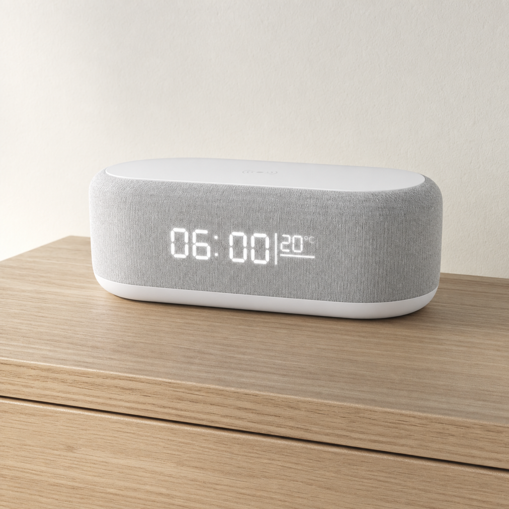 Alarm Clock Wireless Charging Digital Display