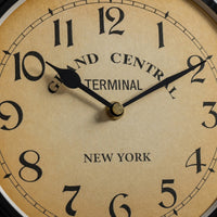 Industrial Station Wall Clock Roman Numerals