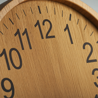 Modern Wooden Wall Clock Easy Read