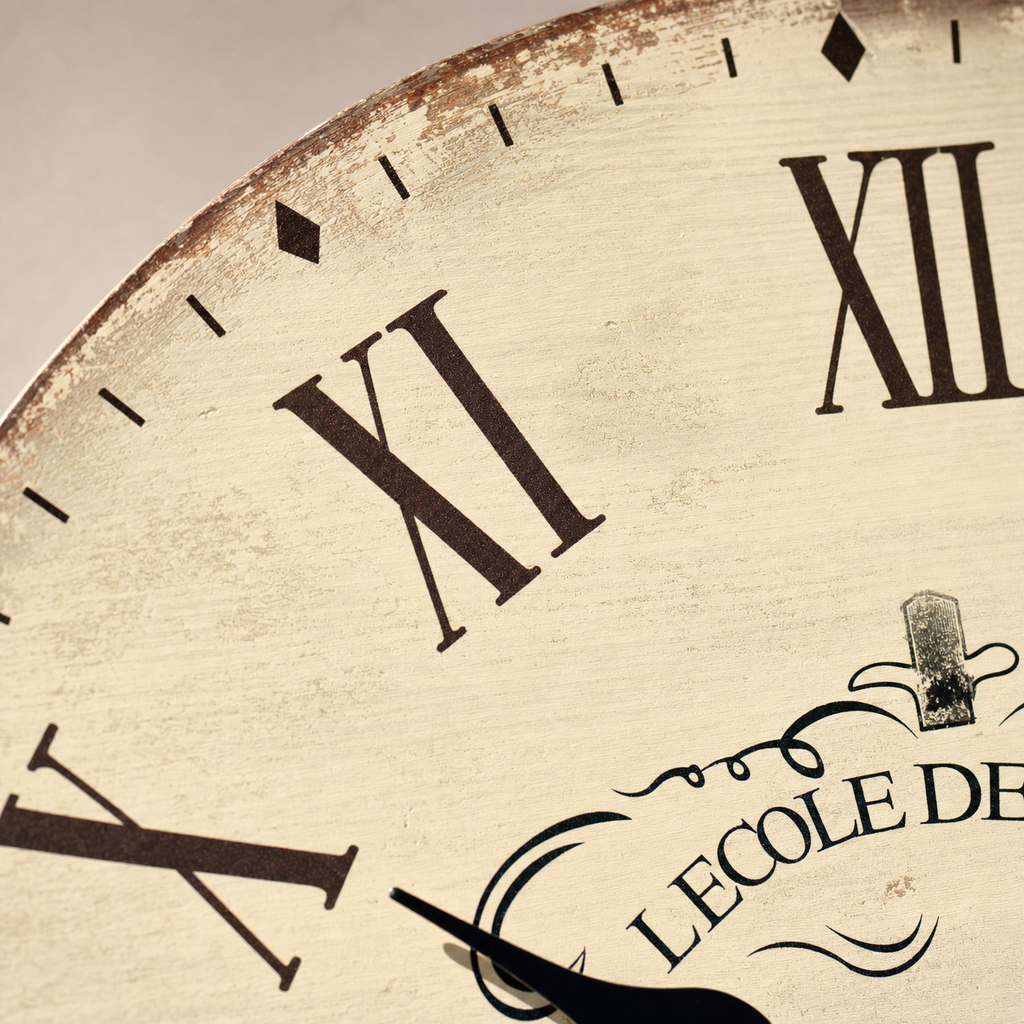 Vintage French Kitchen Clock Silent