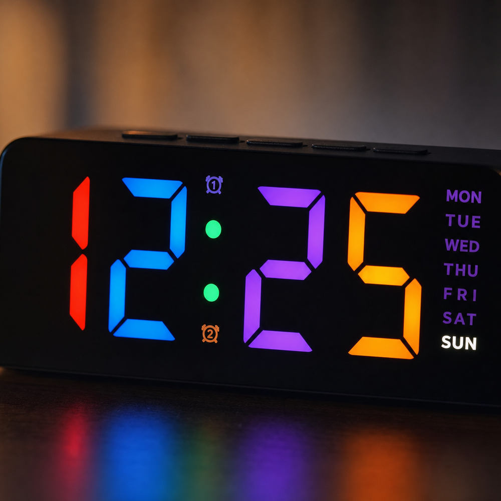 RGB Digital Alarm Clock Ambient Light