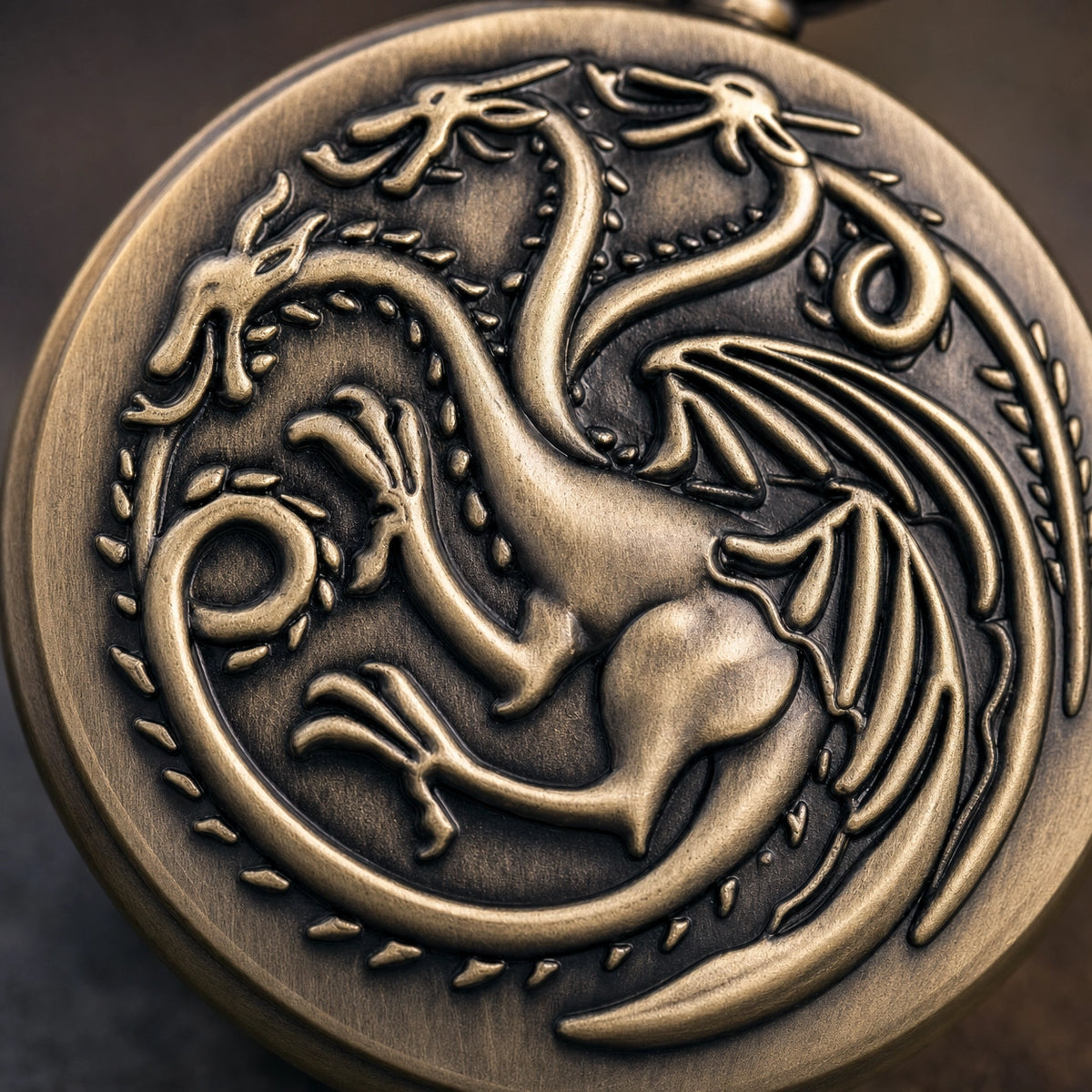 Skeleton Dragon Pocket Watch