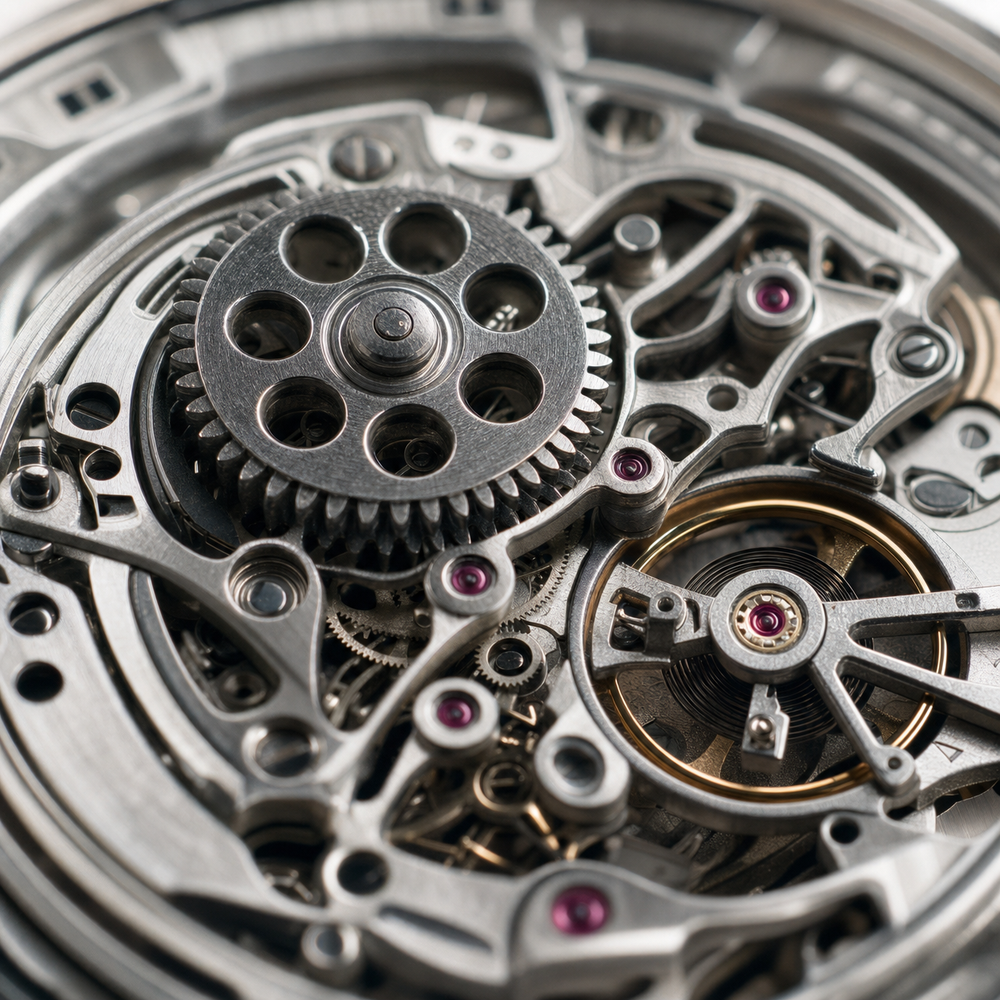 Pocket Watch Open Face Skeleton Dial