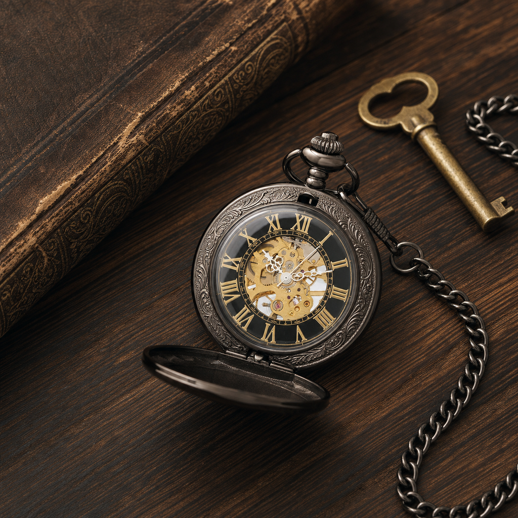 Vintage Pocket Watch Roman Numerals
