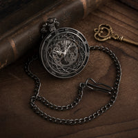 Skeleton Mechanical Pocket Watch