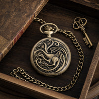 Skeleton Dragon Pocket Watch