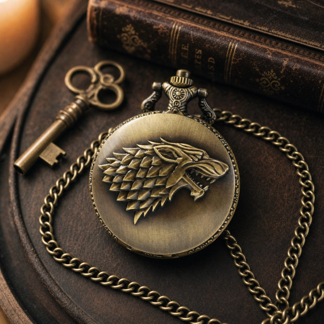 Vintage Engraved Pocket Watch For Men