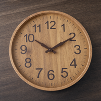 Modern Wooden Wall Clock Easy Read
