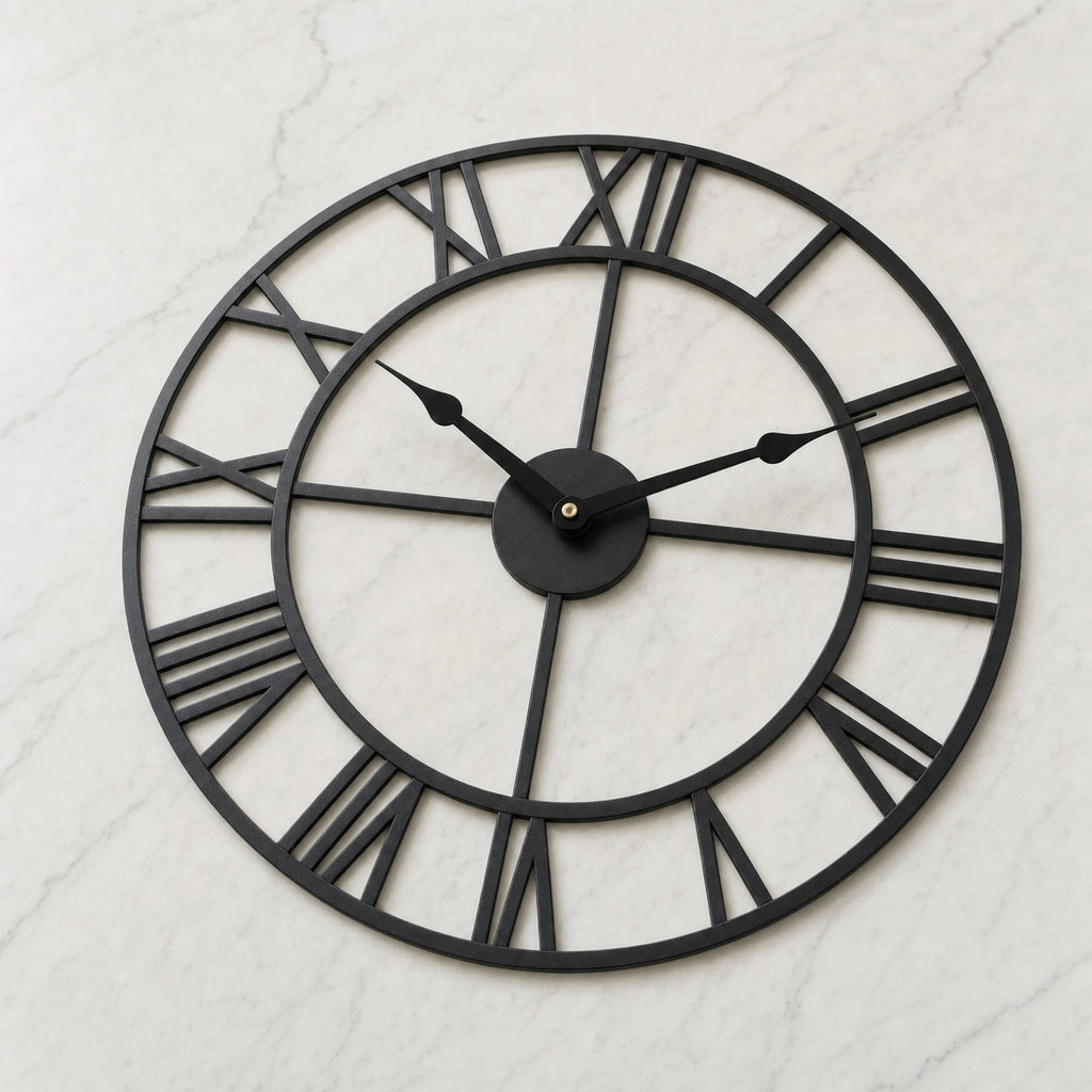 Large Skeleton Roman Wall Clock