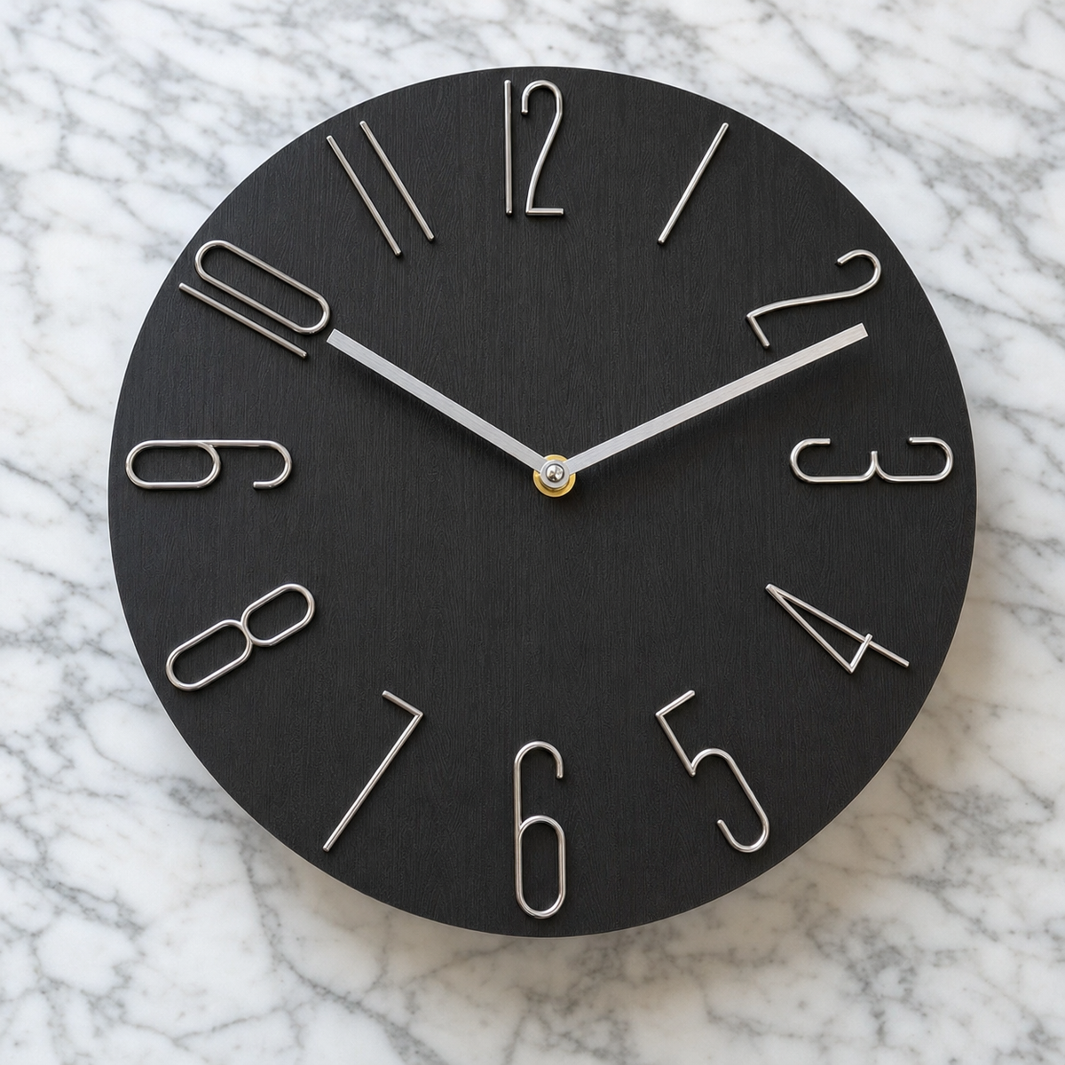 Wall Clock Modern Stylized Numbers