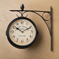 Industrial Station Wall Clock Roman Numerals