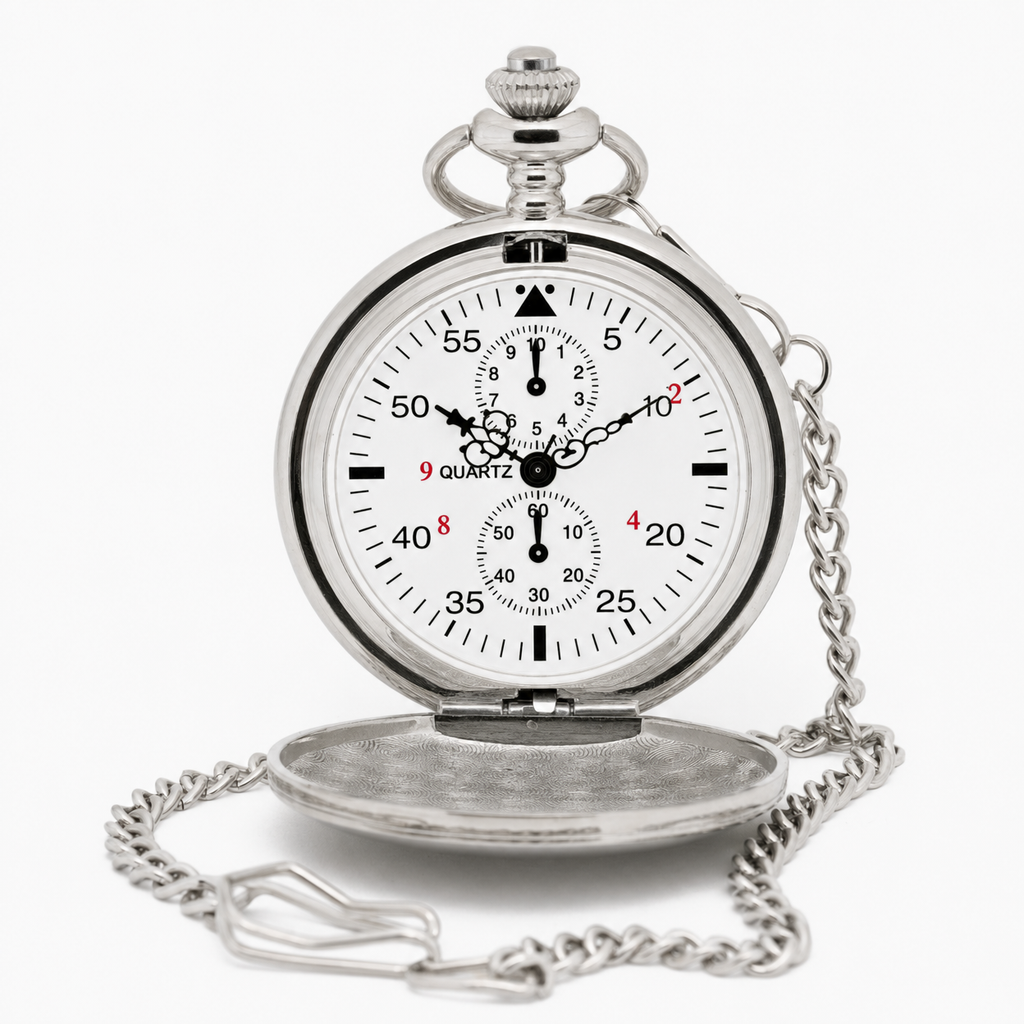 Classic Quartz Pocket Watch Chain