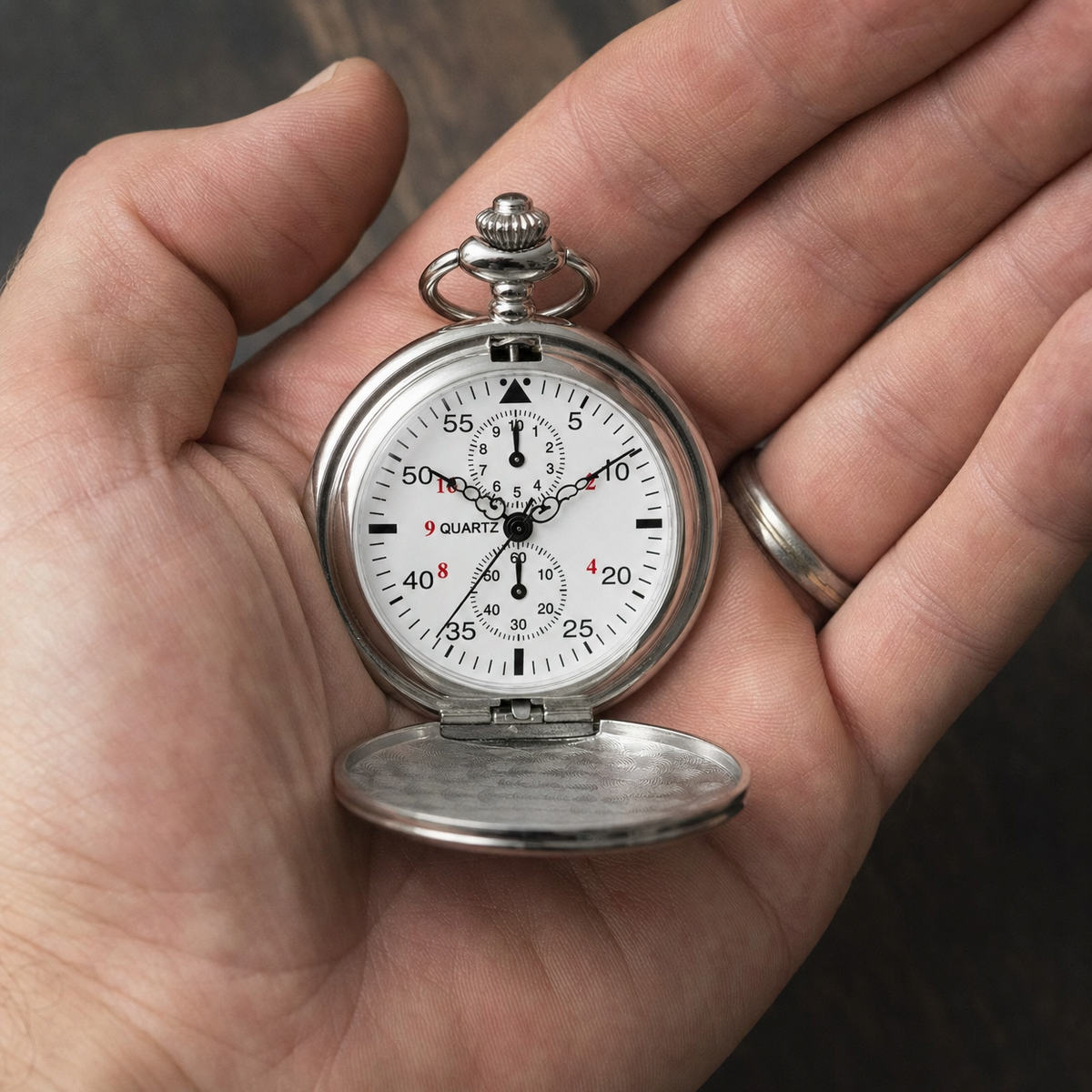 Classic Quartz Pocket Watch Chain