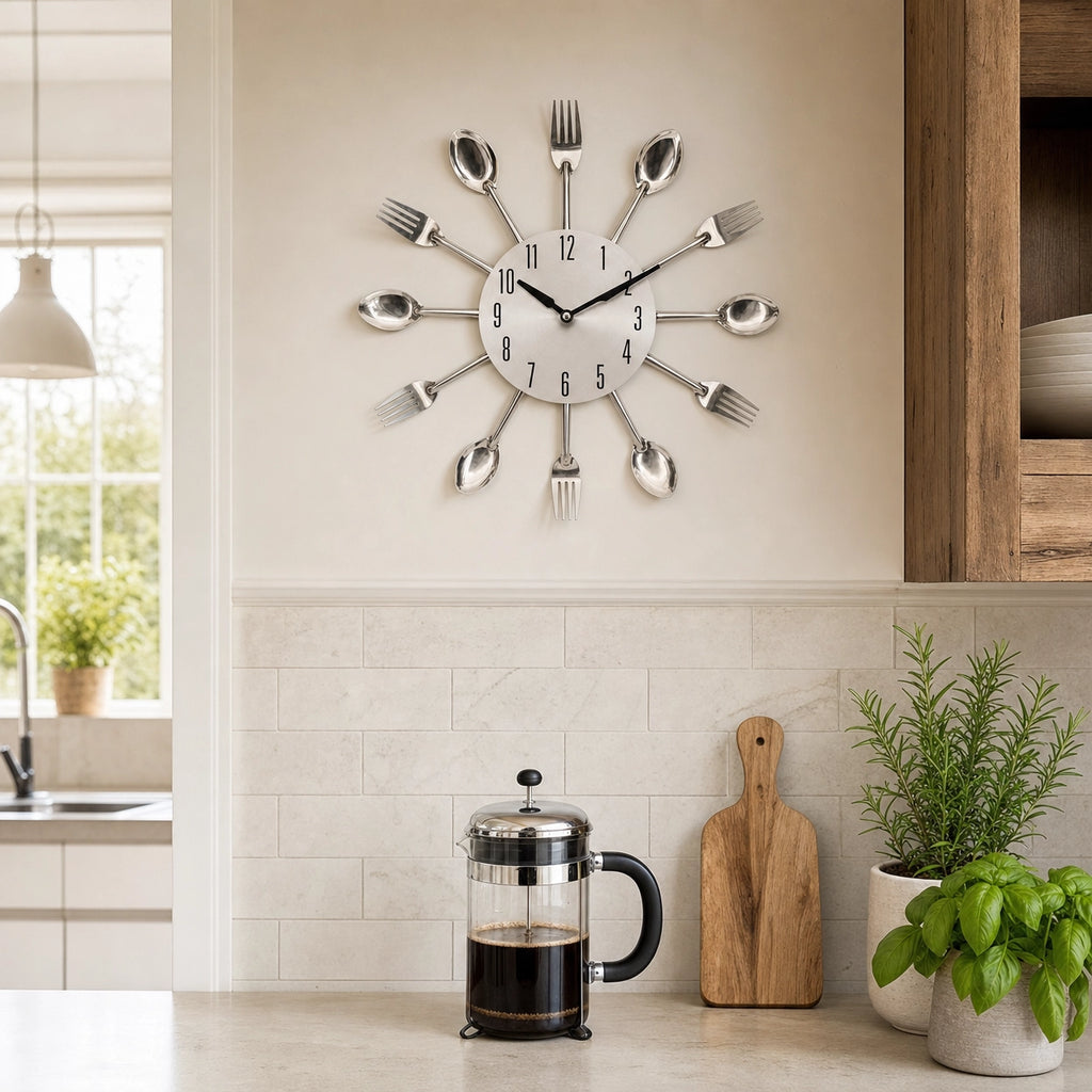 Modern Kitchen Clock Silent Movement