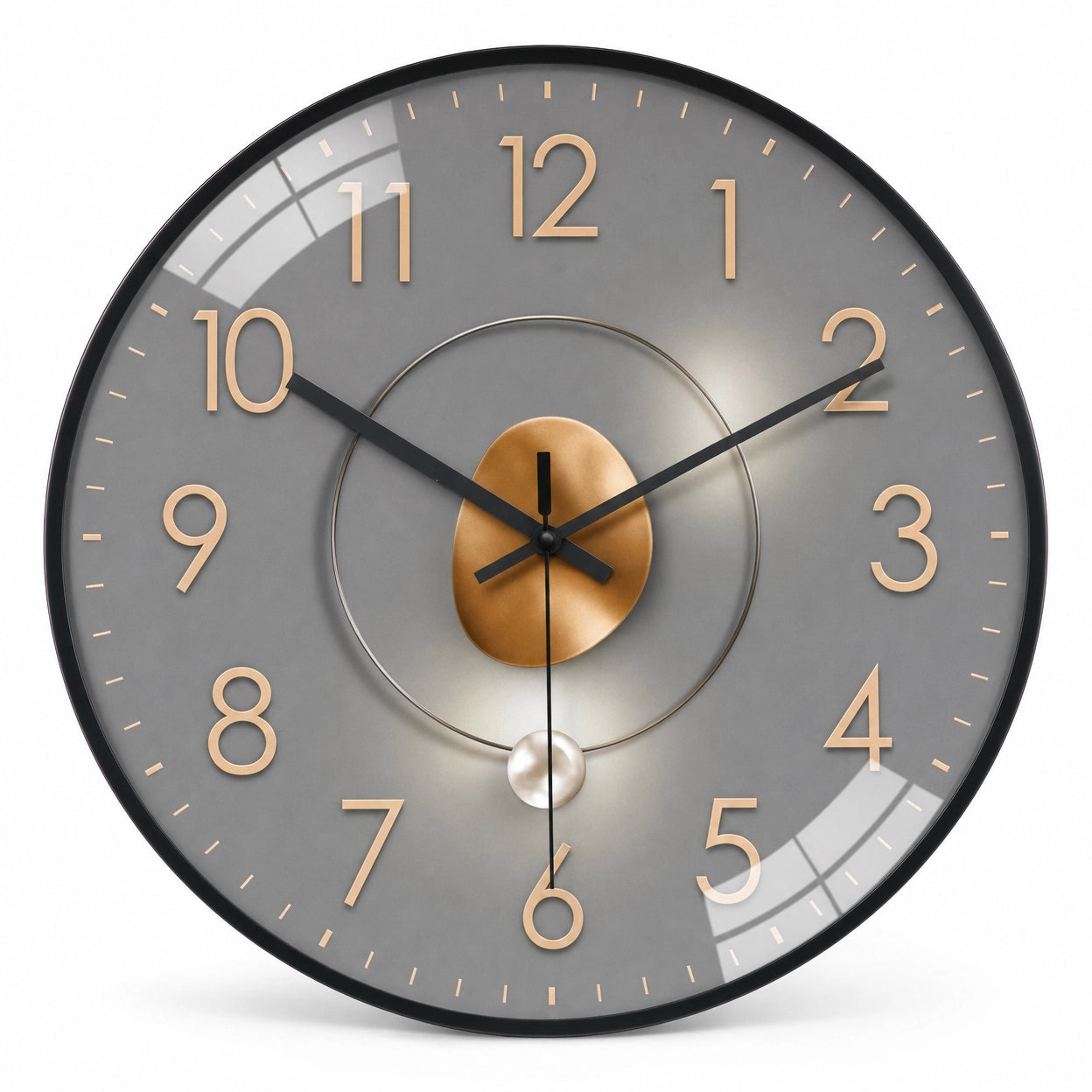 Modern Minimalist Wall Clock Shadow Effect