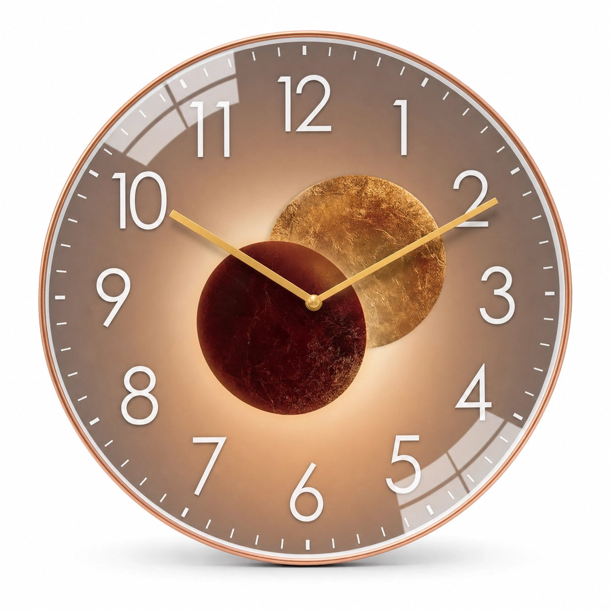 Modern Minimalist Wall Clock Shadow Effect