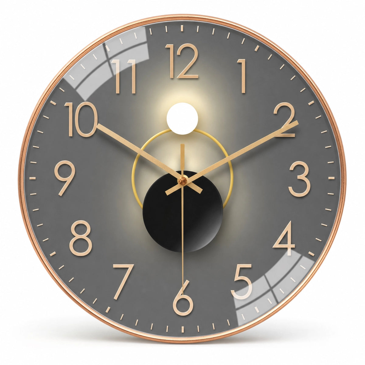 Modern Minimalist Wall Clock Shadow Effect