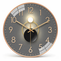 Modern Minimalist Wall Clock Shadow Effect