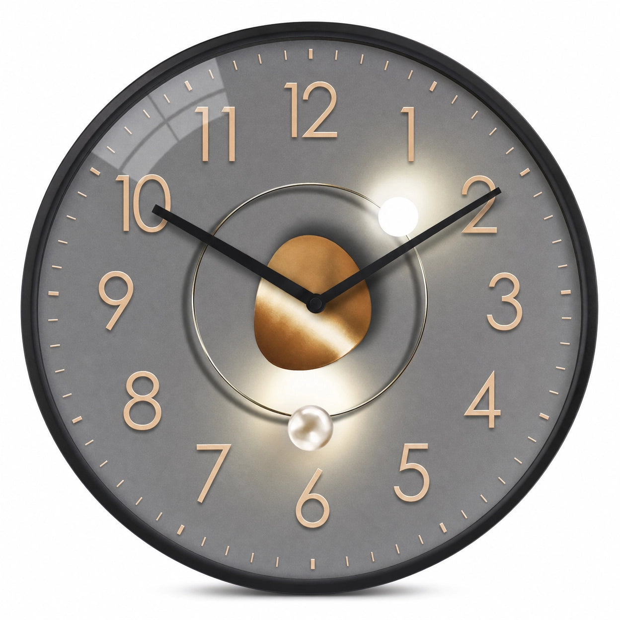 Modern Minimalist Wall Clock Shadow Effect
