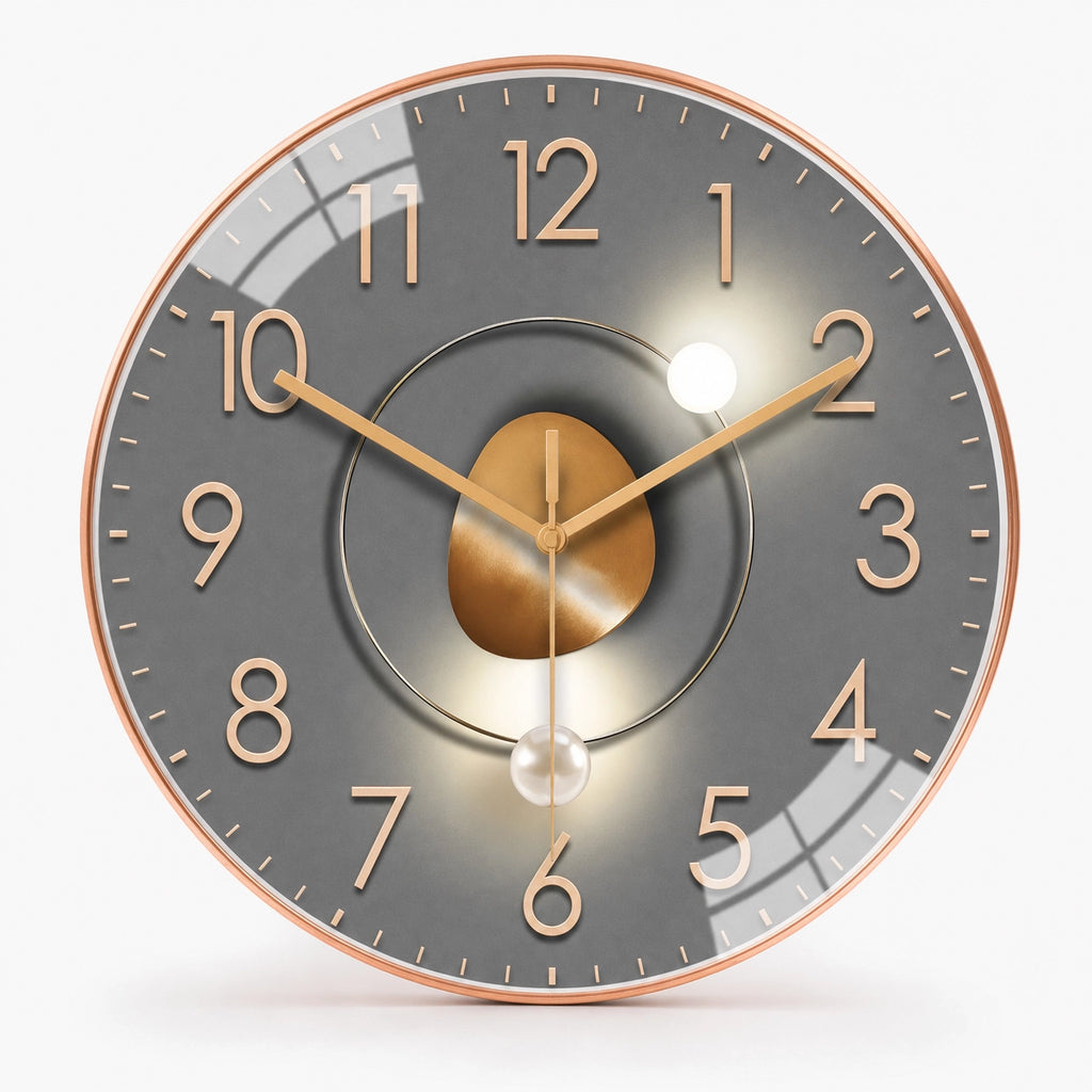 Modern Minimalist Wall Clock Shadow Effect