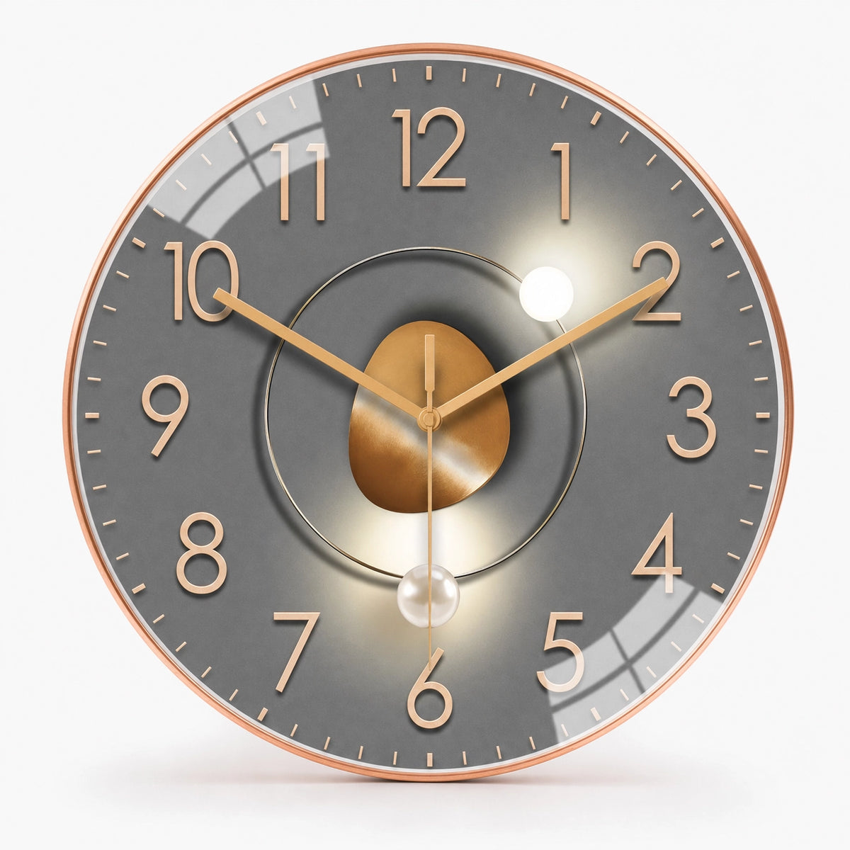 Modern Minimalist Wall Clock Shadow Effect