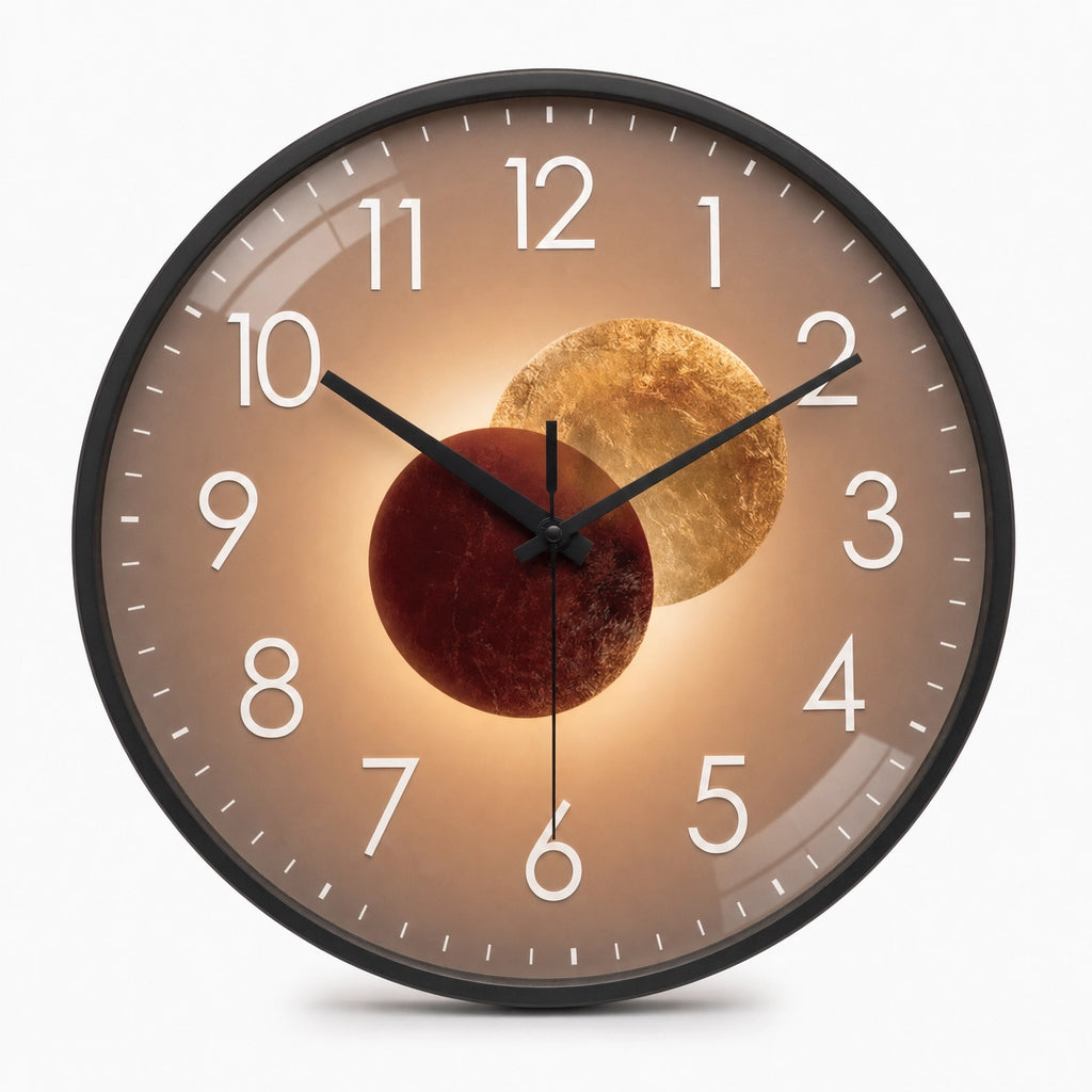 Modern Minimalist Wall Clock Shadow Effect