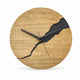 Cracked Wood Modern Wall Clock