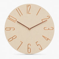 Wall Clock Modern Stylized Numbers
