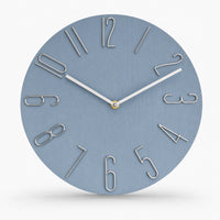 Wall Clock Modern Stylized Numbers