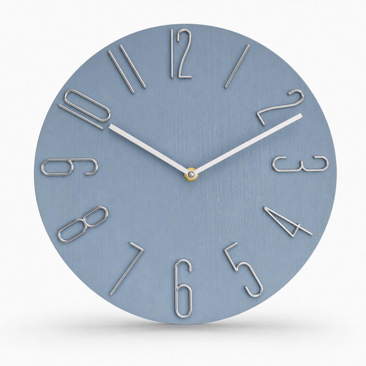 Wall Clock Modern Stylized Numbers